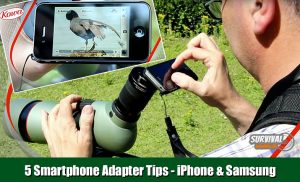 5 Smartphone Adapter Tips voor Spotting scope en Verrekijker op iPhone en Samsung